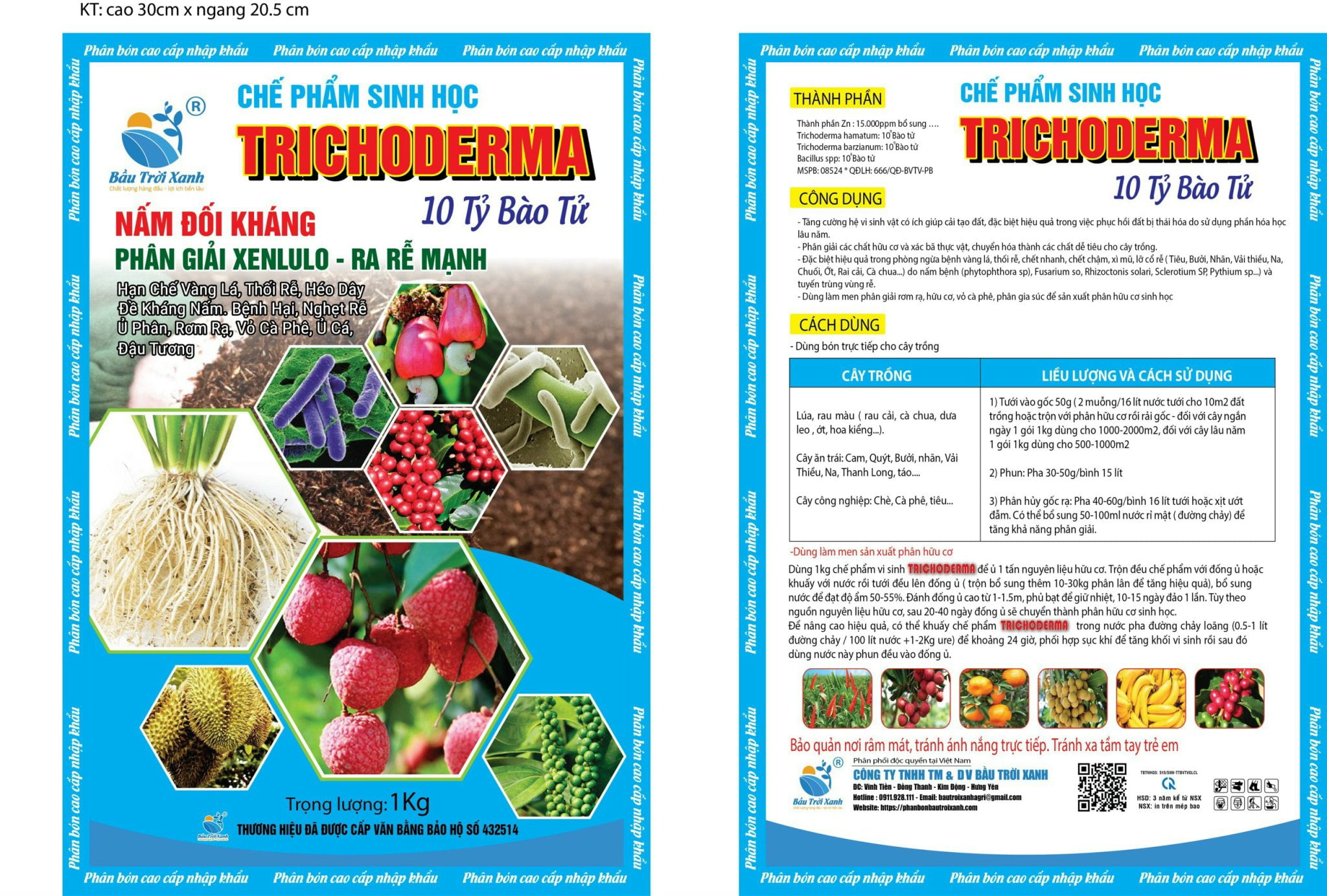 CHẾ PHẨM SINH HỌC TRICHODERMA - PHÂN GIẢI XENLULO - RA RỄ CỰC MẠNH