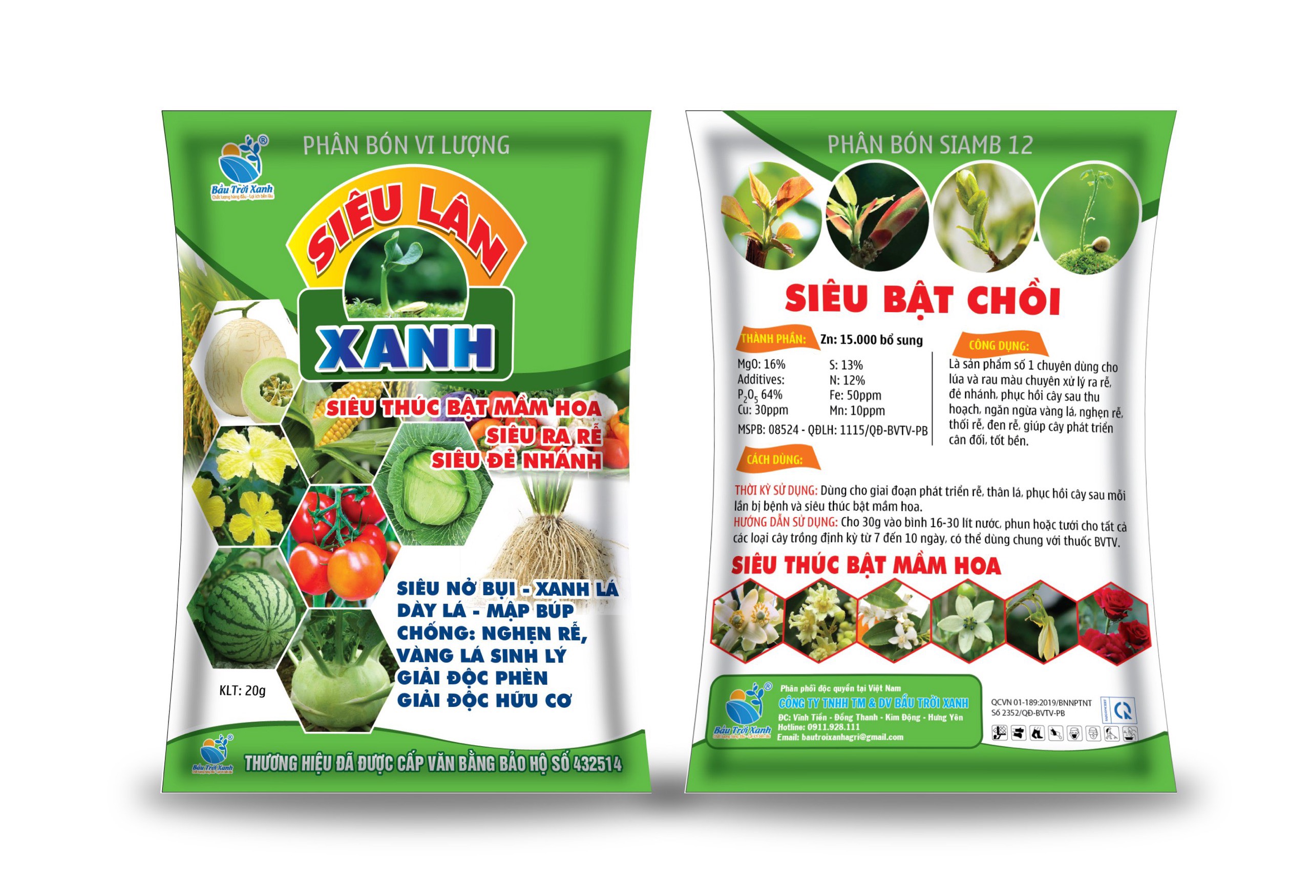 phân bón siêu lân xanh