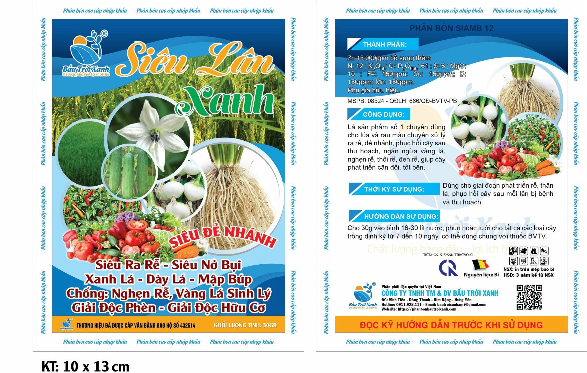 SIÊU LÂN XANH , SIÊU RA RỄ, SIÊU NỞ BỤI, CHỐNG NGHẸN RỄ, GIẢI ĐỘC PHÈN, GIẢI ĐỘC HỮU CƠ